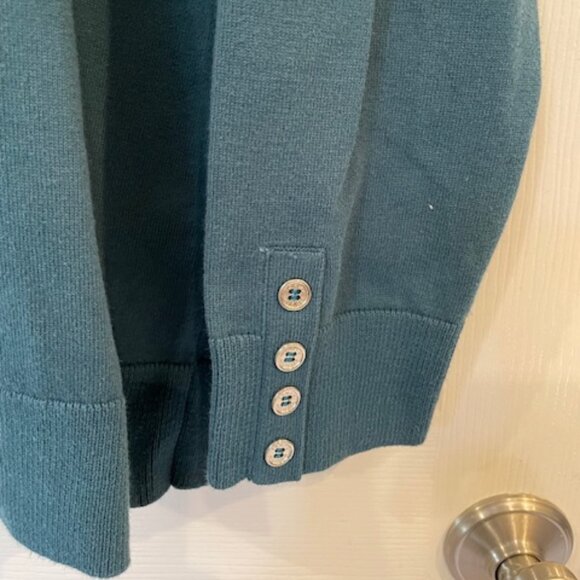 Ladies Tommy Hilfiger teal turtleneck; good condition, sz. XL - Picture 2 of 3